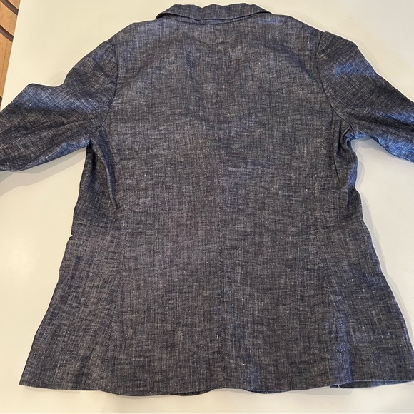 Theory -Linworth B Tierra Wash Jacket, Deep Denim medium 10 - Picture 6 of 15